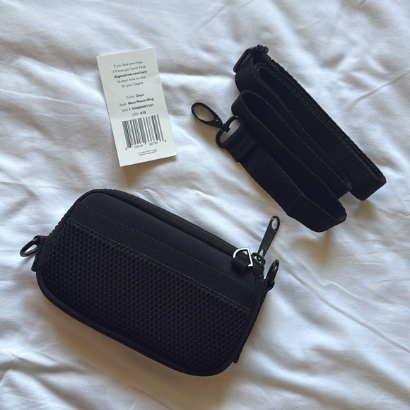 Dagne Dover | NWT Black Mara Neoprene Phone Sling - Picture 3 of 9